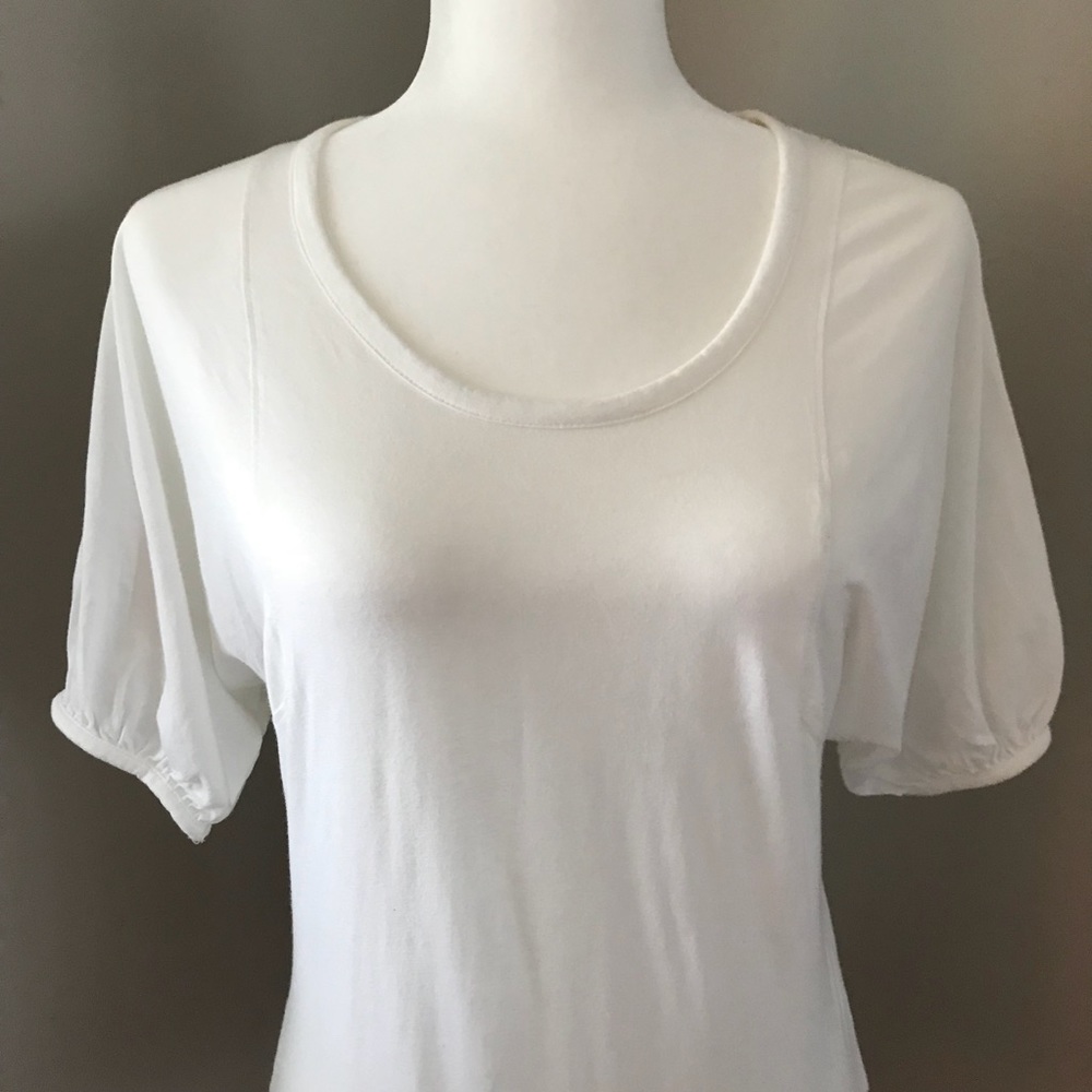 GAP Crisp White T-Shirt w/Puffy Sleeves